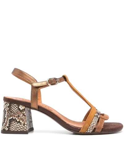 Chie Mihara 60mm Laluce Sandals In Brown