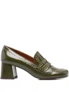 Chie Mihara 60mm Muleah Studded Block-heel Pumps In Green