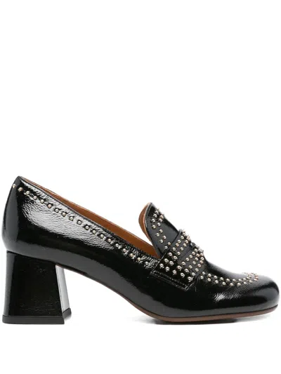 Chie Mihara 60mm Studded Block-heel Pumps In Black