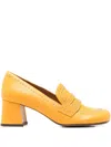 Chie Mihara 60mm Studded Block-heel Pumps In Yellow