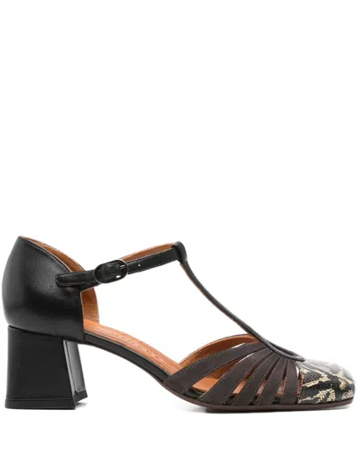 Chie Mihara 60mm T-bar Block-heel Pumps In Brown