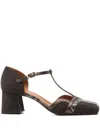 Chie Mihara 60mm T-bar Block-heel Sandals In Brown