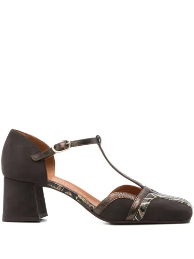 Chie Mihara 60mm T-bar Block-heel Sandals In Brown