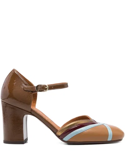 Chie Mihara 70mm Leather Ankle-strap Pumps In Brown