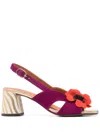 Chie Mihara 70mm Rutina Sandals In Purple