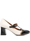 Chie Mihara 70mm T-bar Block-heel Pumps In Black