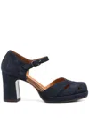 Chie Mihara 75mm Demin Pumps In Blue