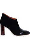 Chie Mihara 75mm Etika Tortoise Heel Boots In Black
