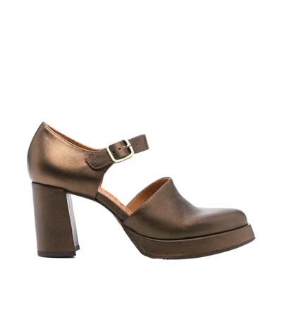 Chie Mihara 75mm Facet Pumps In Brown