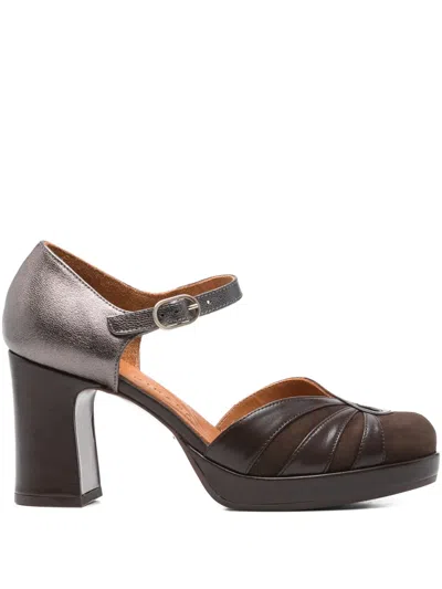 Chie Mihara 80mm Ankle-strap Heeled Pumps In Brown