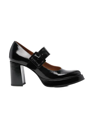 Chie Mihara 80mm Falena Patent Leather Pumps In Black