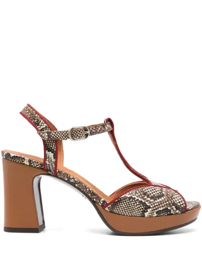 Chie Mihara 80mm Keduni Sandals In Nude