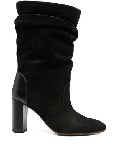 Chie Mihara 85mm Calf-leather Boots In Black