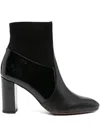 Chie Mihara Etyu High Heels Ankle Boots In Black Leather In Black