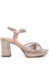 Chie Mihara Kija 46 Sandals In Gunmetal Leather In 灰色