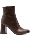 Chie Mihara 85mm Leather Block-heel Ankle Boots In Multi