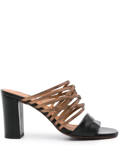 Chie Mihara Bisu 90mm Leather Mules In Black