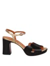 Chie Mihara Kei Suede Sandals In Negro