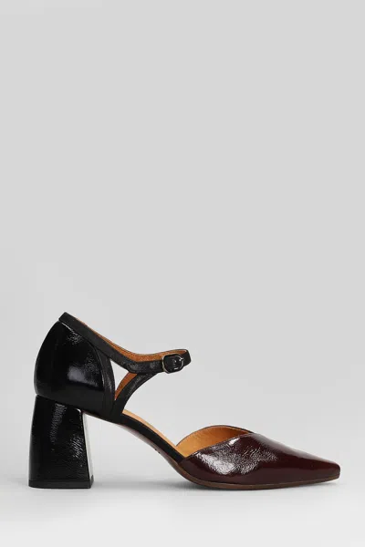 Chie Mihara Abanon Pumps In Bordeaux Leather In Burgundy