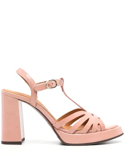 Chie Mihara Abay 85mm Leather Sandals In Pink