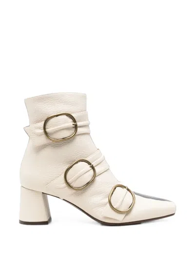 Chie Mihara Adila Buckle-detail Ankle Boots In White
