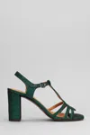 Chie Mihara Babi 44 Sandals In Green Leather In Green