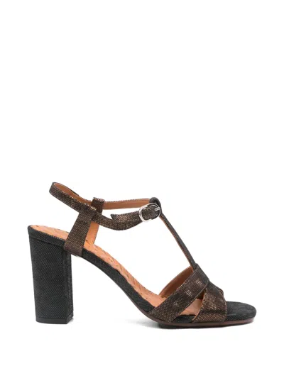 Chie Mihara Bafrica T-strap Leather Sandals In Brown