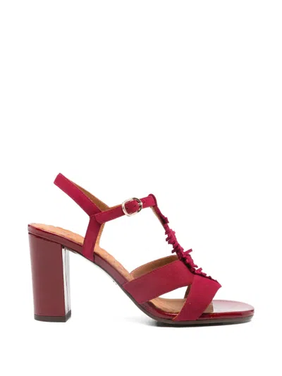 Chie Mihara Balia Suede Sandals In Red