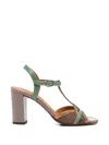 Chie Mihara Bejo Leather Sandals In Multi