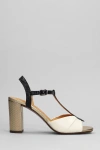 CHIE MIHARA BIAGIO SANDALS IN BEIGE LEATHER