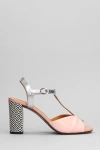 CHIE MIHARA BIAGIO SANDALS IN ROSE-PINK LEATHER