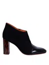 Chie Mihara 75mm Etika Tortoise Heel Boots In Black