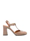Chie Mihara Brogue-detail T-bar Pumps In Neutral