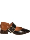 Chie Mihara Buckle Heeled Pumps In Brown