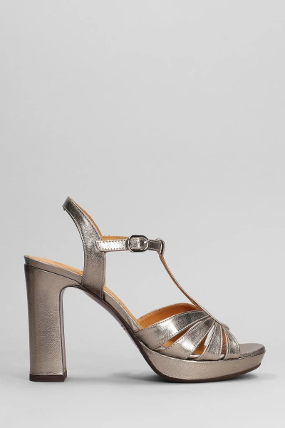 Chie Mihara Cafra 44 Sandals In Gunmetal Leather
