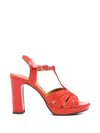 Chie Mihara Cafra Platform Sandals In Red