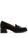 Chie Mihara Chain-detail Loafers In Black