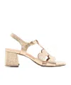 Chie Mihara Chunky High-heeled Sandals In Gold