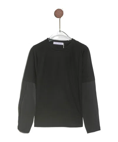 Chie Mihara Color Matching Long-sleeved T-shirt In Black