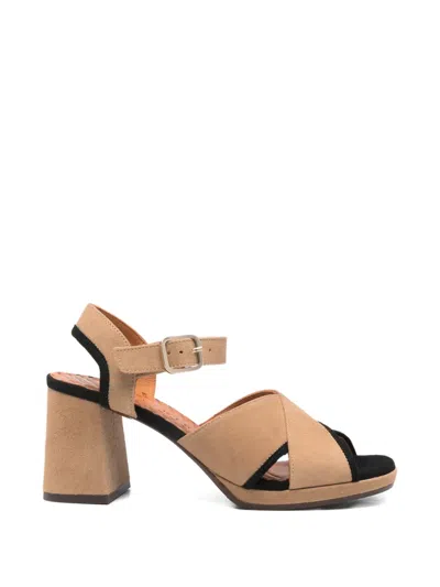 Chie Mihara Criss-cross Buckle Sandals In Brown