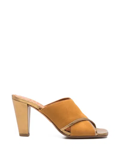Chie Mihara Criss Cross Mules In Neutral