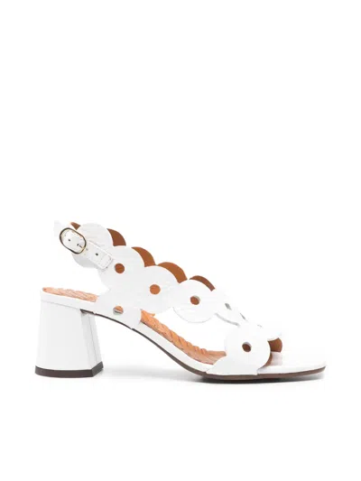 Chie Mihara Cutout Sandals In White