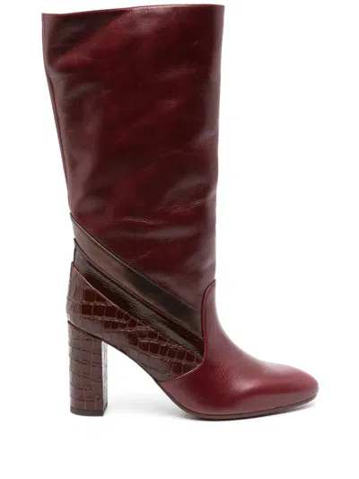 Chie Mihara Elik 80mm Knee-length Boots In Red
