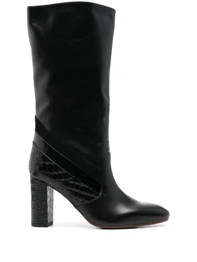 Chie Mihara Elik 80mm Leather Boots In Black
