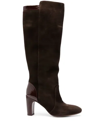 Chie Mihara Eryan 90mm Suede Boots In Brown