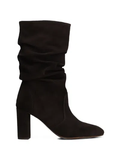 Chie Mihara Eychel Slouchy Suede Boots In Brown