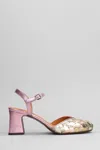 Chie Mihara Woman Pumps Pink Size 11 Leather In Blue