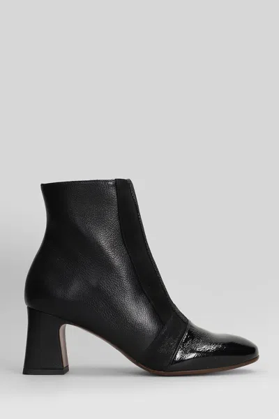Chie Mihara Fitas High Heels Ankle Boots In Black Leather