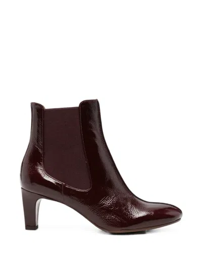 Chie Mihara Fronda Patent Leather Ankle Boots In Brown
