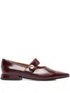 Chie Mihara Garne Pointed-toe Ballet Flats In Red